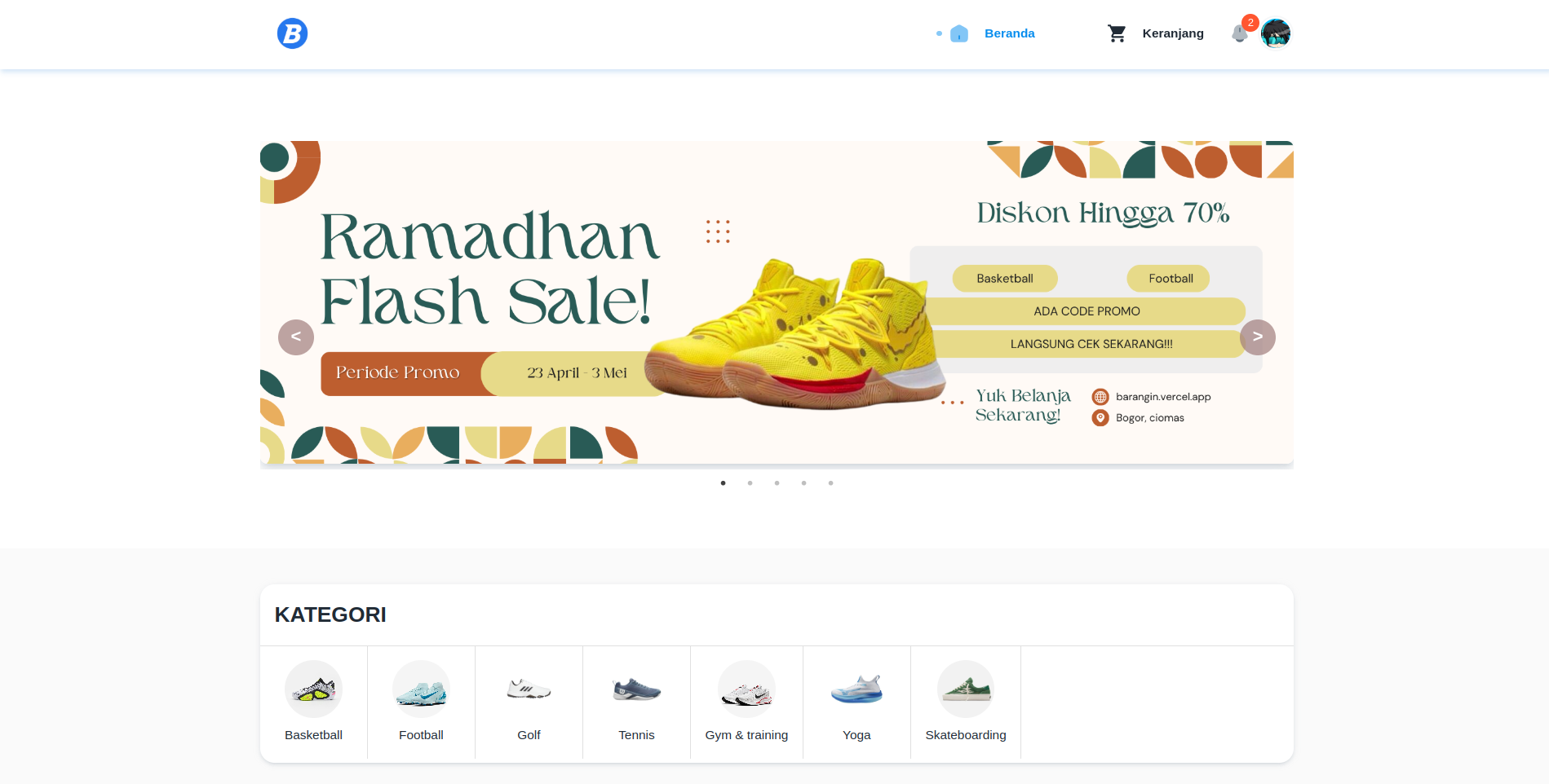 Barangin Ecommerce