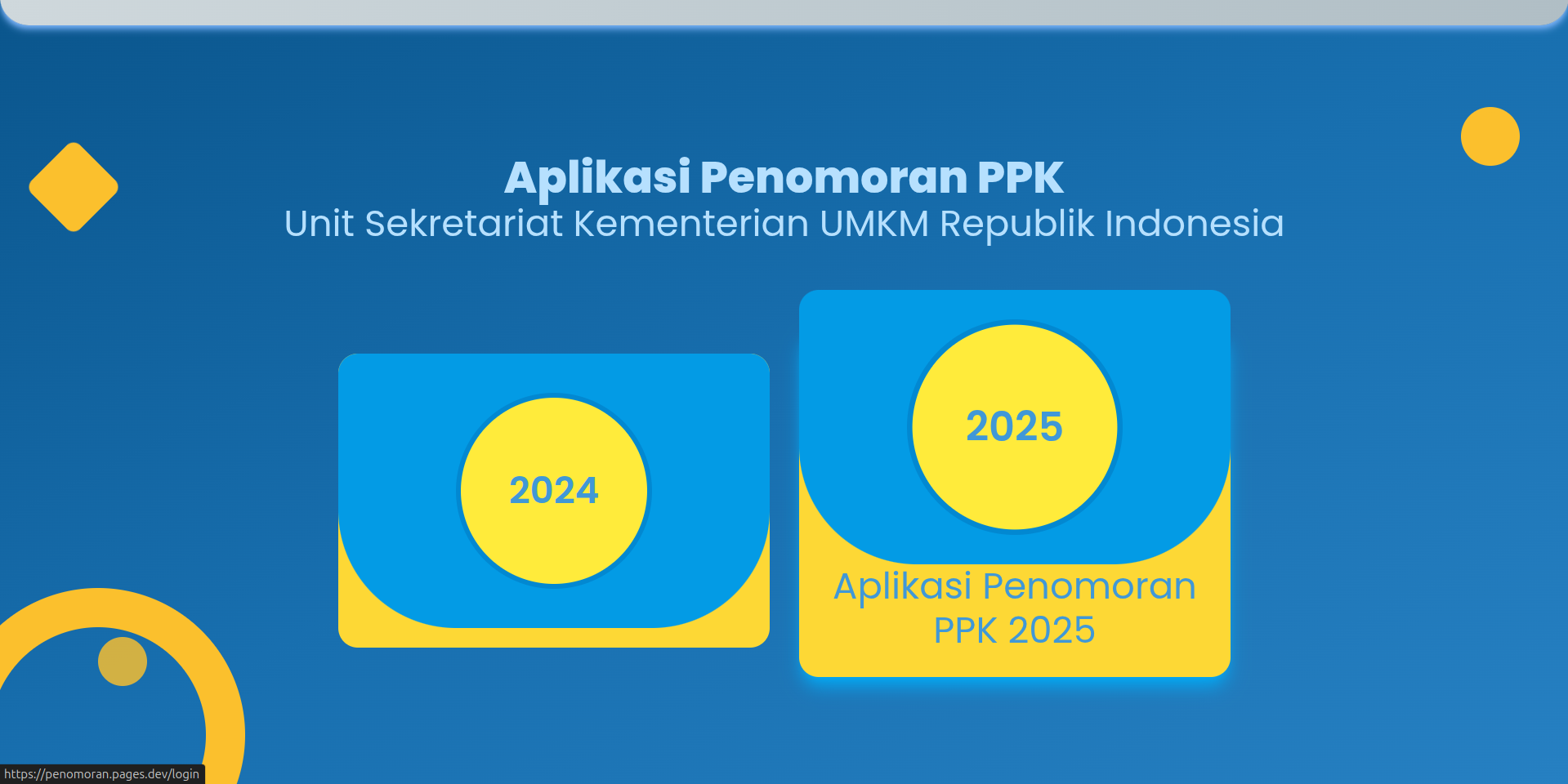 Penomoran Kementerian UMKM